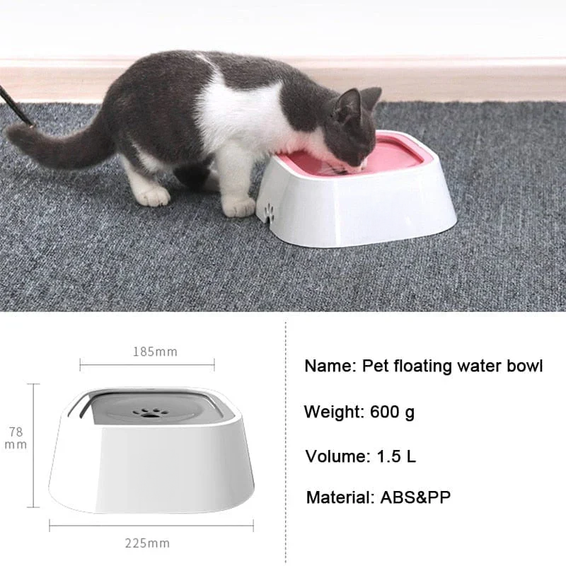 bebedero anti - derrame forma gato
